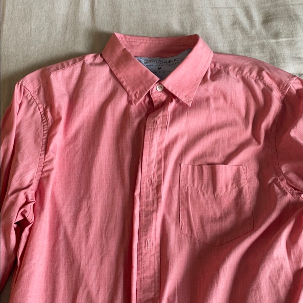 Banana Republic Luxe Stretch Poplin Long-Sleee